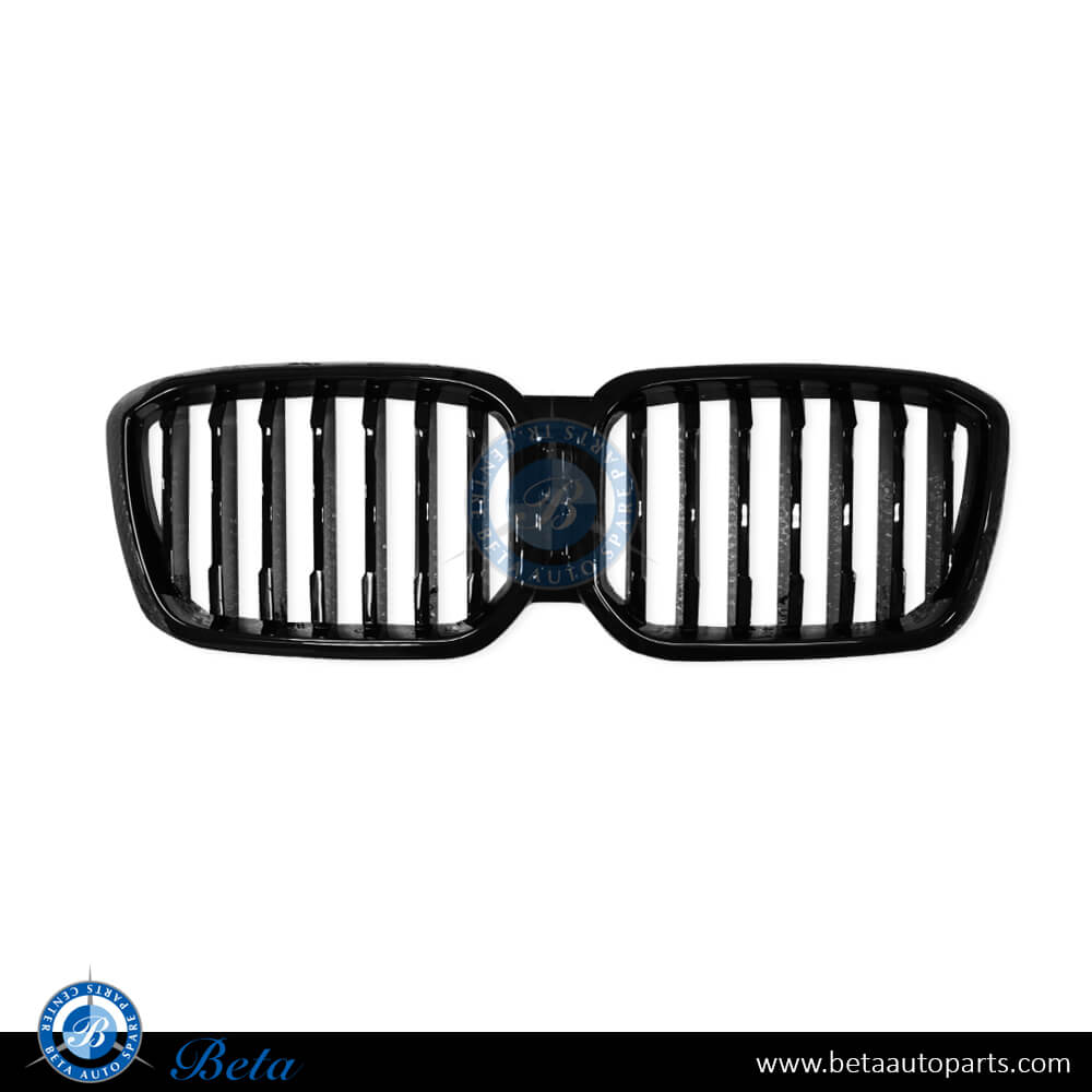 Radiator Grille M-Tek with Camera Hole Black Color for BMW X3 G01 LCI 2022-Up models, Part Number 51135A1AC56