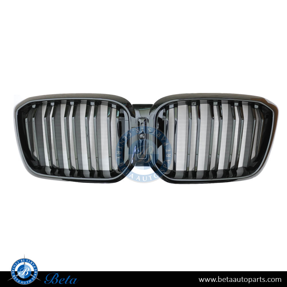 Radiator Grille M Look with Camera Hole Black Color for BMW X3/X4 G01 LCI / G02 LCI 2022-Up models, Part Number 51135A1AC56