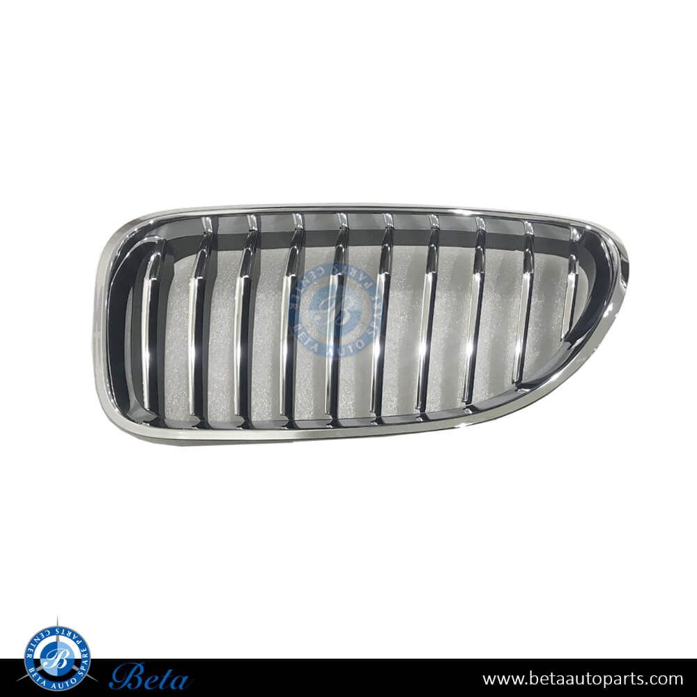 Left Side Grille - Black and Chrome for BMW 6 Series F06/F13 2012-2018 models, Part Number 51137211921