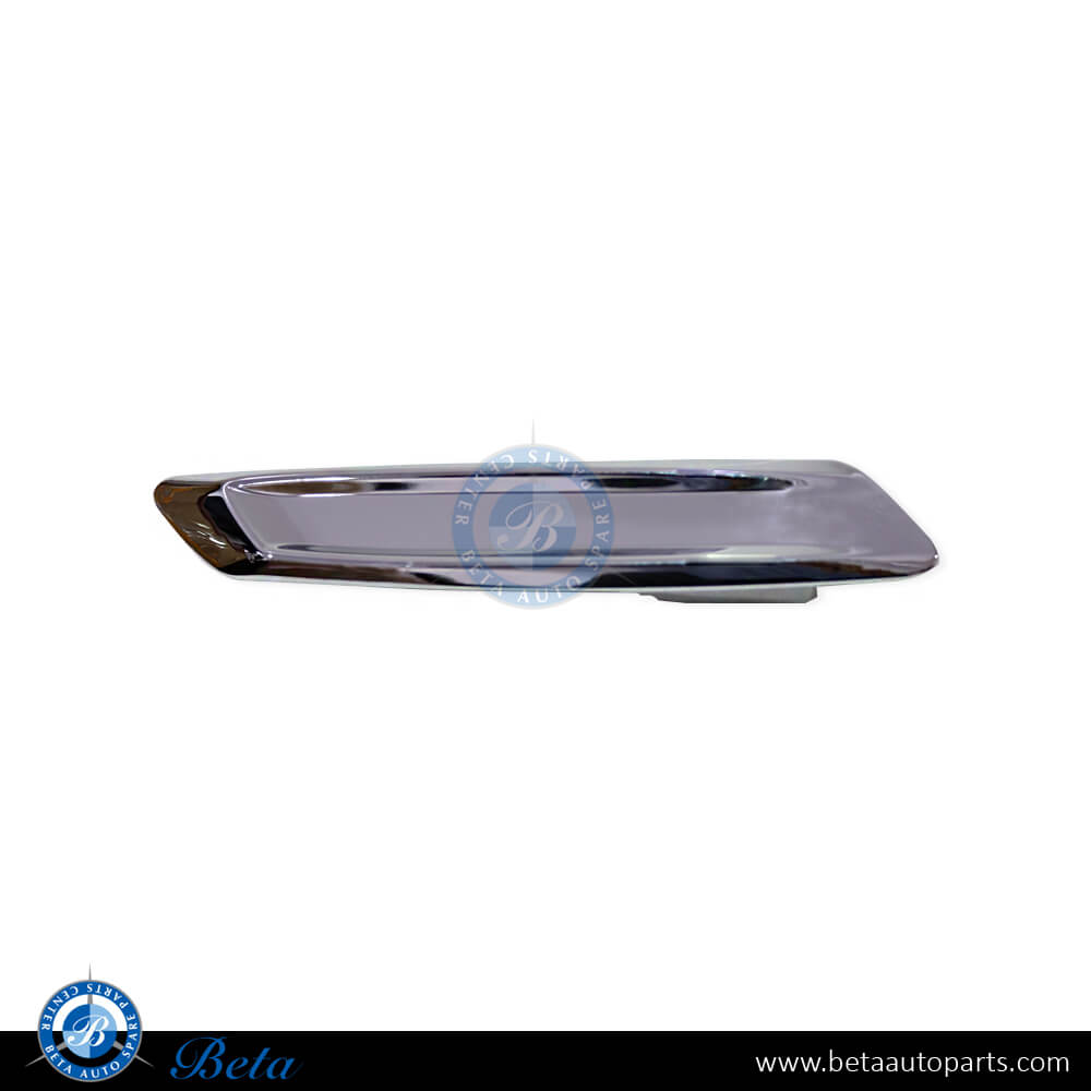 Left Side Fender Chrome Moulding for BMW 5 Series F10 LCI 2014-2016 models, Part Number 51137336645