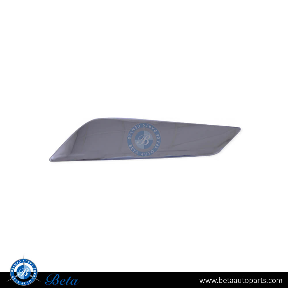 Left Side Fender Air Duct Trim Chrome for BMW 5 Series G30 2017-Up models, Part Number 51137349593