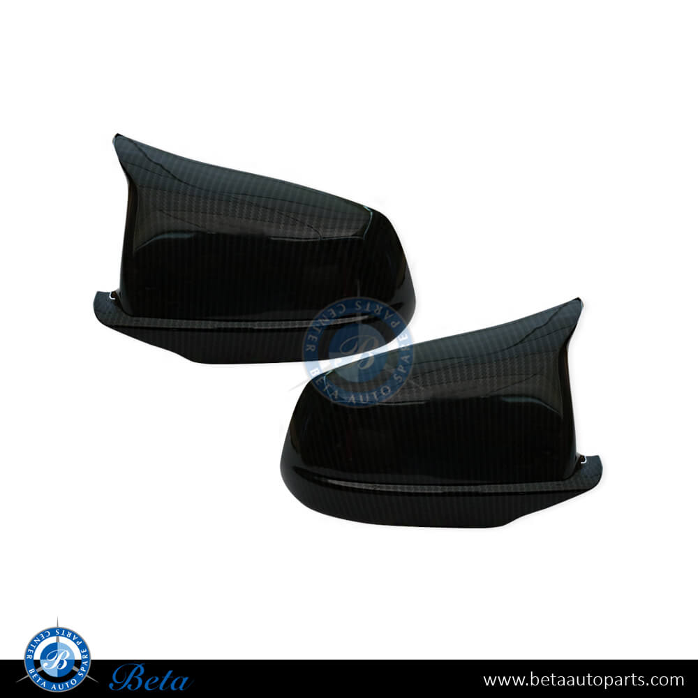 Mirror Covers M5 look Carbon for BMW 5 Series F10 2010-2013 models, Part Number 51167216369 / 51167216370