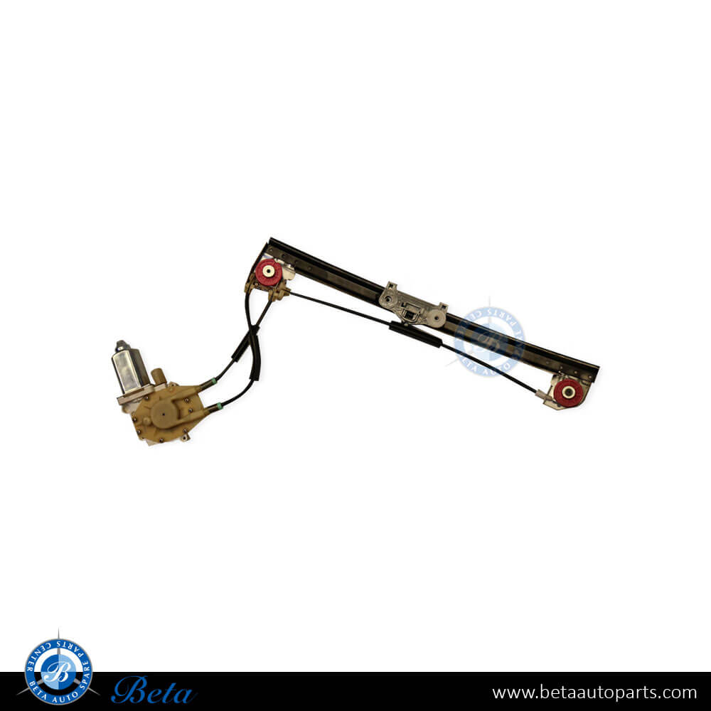Left Side Rear Door Regulator with Motor for BMW 5 Series E39 1996-2002 models, Part Number 51358159835