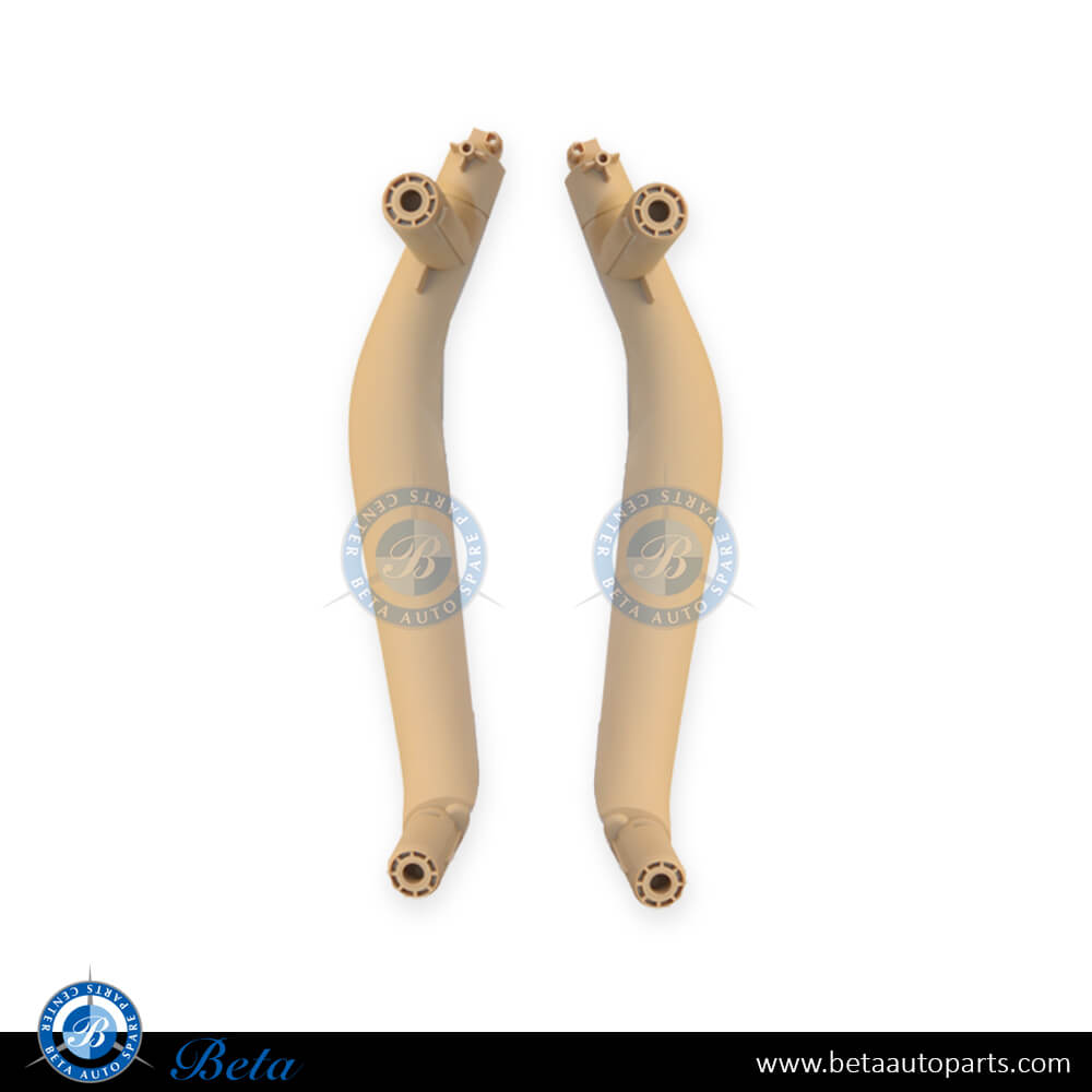 Door Handle Set Beige for BMW X5 F15 2014-2018 models, Part Number 51417345331 / 51417345332
