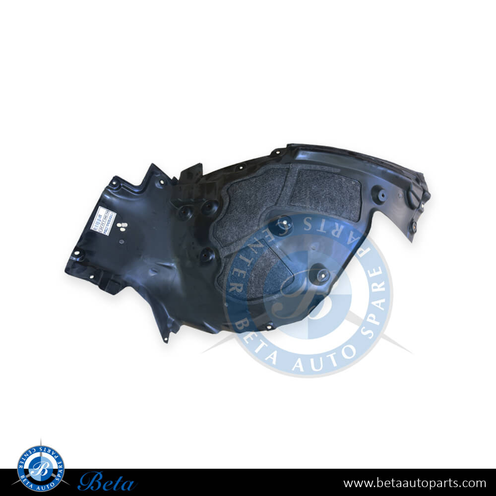 Left Side Front Wheel Fender Liner - Rear Half for BMW 5 Series G30 2017-up models, Part Number 51717340795