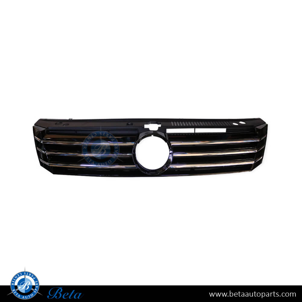Radiator Grille USA type Black and Chrome color for Volkswagen Passat 2011-2014 models, Part Number 561853651AOQE