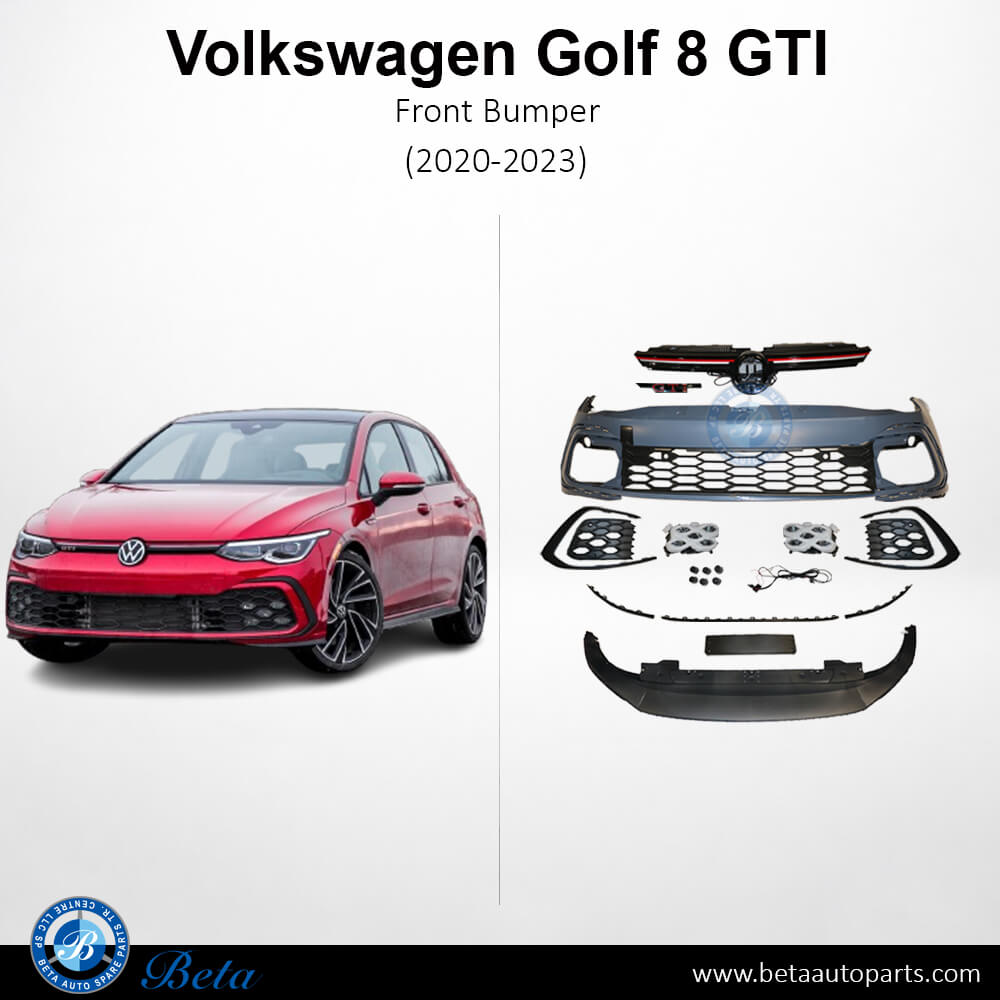 Front Bumper for Volkswagen Golf 8 GTI 2020-2023 models, Part Number 5H0807217AH
