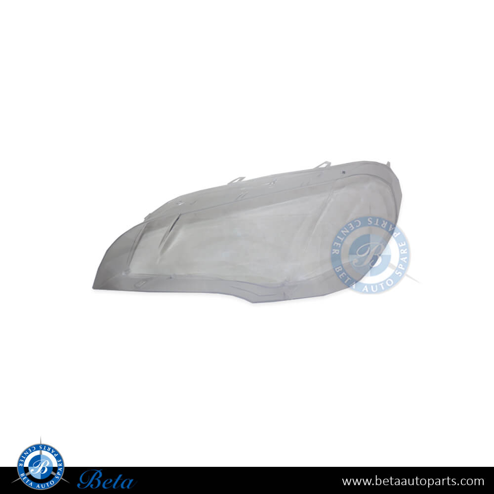 Left Side Headlamp Lens for BMW X5 E70 2007-2013 models, Part Number 63117240787