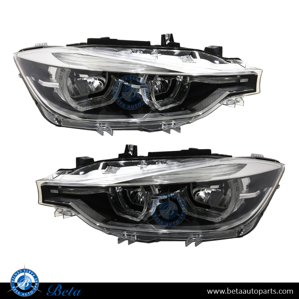 Headlamp Upgrade From Xenon To 2016 Adaptive LED Look for BMW 3 Series F30 2012-2018 models, Part Number 63117314531/63117314532