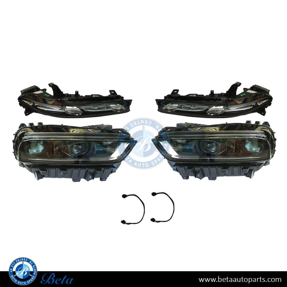 Headlamp Upgrade From Adaptive LED to 2023 LCI Laser Look for BMW X7 2019-2023 models, Part Number 63117933319 / 63117933320