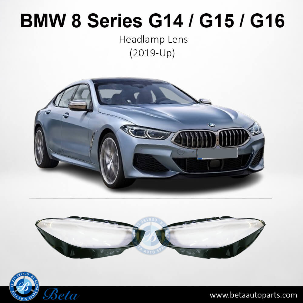 BMW 8 Series G14 / G15 / G16 (2019-Up), Headlamp Lens (Left), China, 63118739595