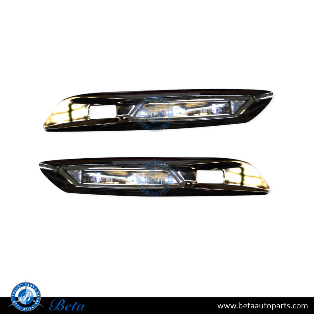 Decoration Plate Set for BMW 5 Series F10 LCI 2014-2016 models, Part Number 63137154164 / 63137154168