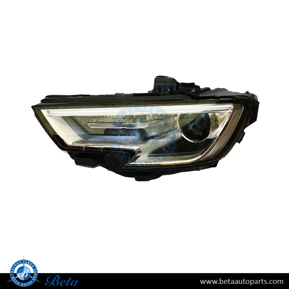 Left Side Headlamp Bi Xenon for Audi A3 2017-up models, Part Number 8V0941043E