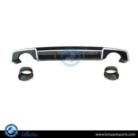 Audi A3 Sedan (2013-2016), Rear Diffuser RS3 Look with Exhaust Tips, C ...