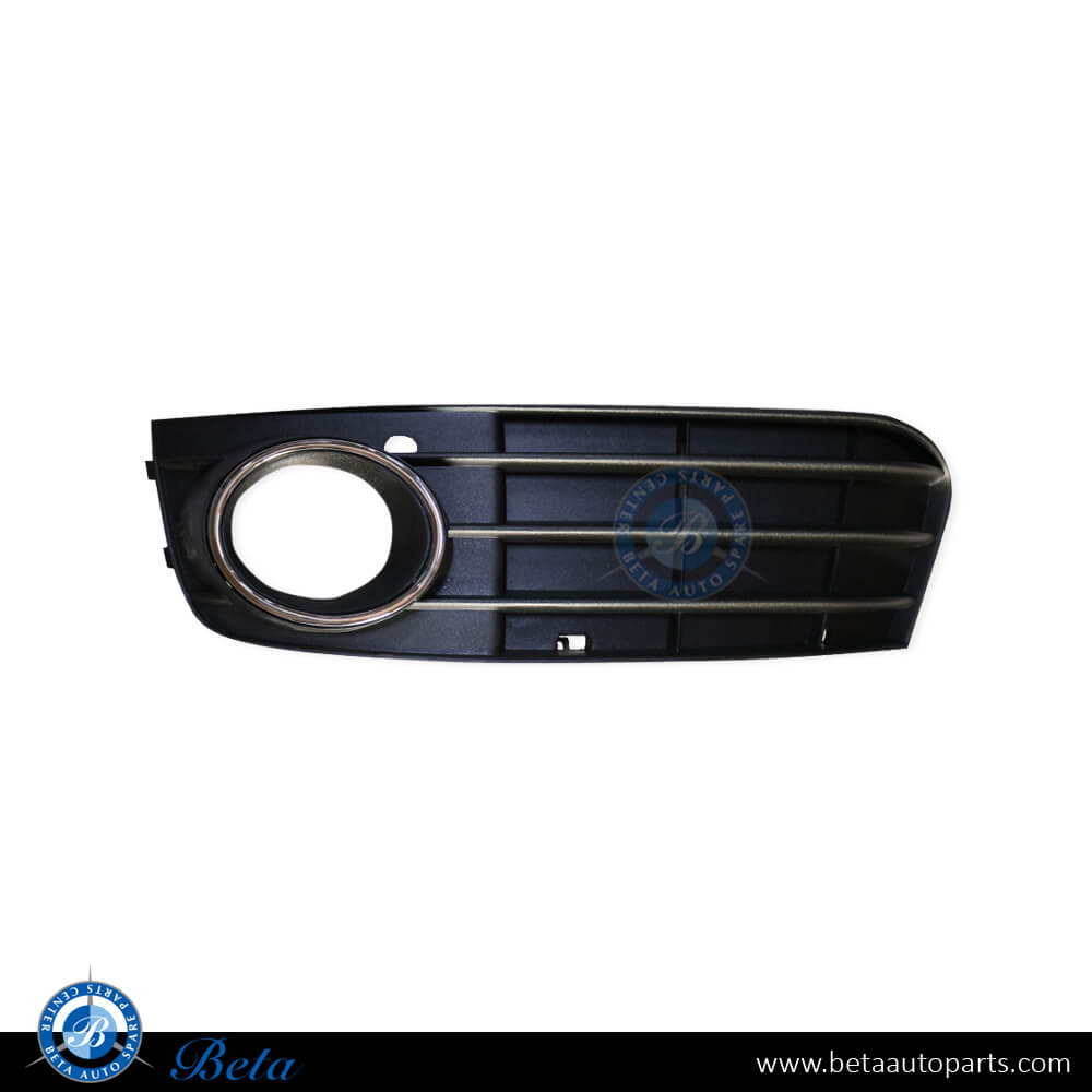 Left Side Fog Lamp Cover with Chrome for Audi A4 2008-2011 models, Part Number 8K0807681A