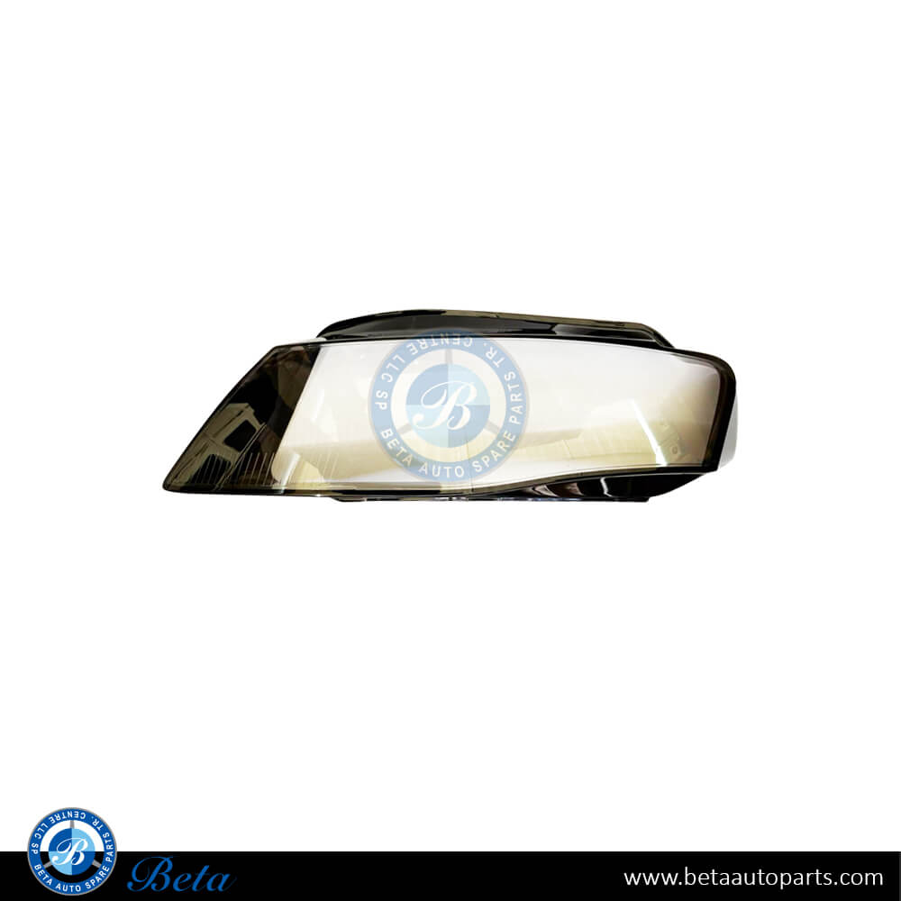 Left Side Headlamp Lens for Audi A4 2008-2011 models, Part Number 8K0941029C