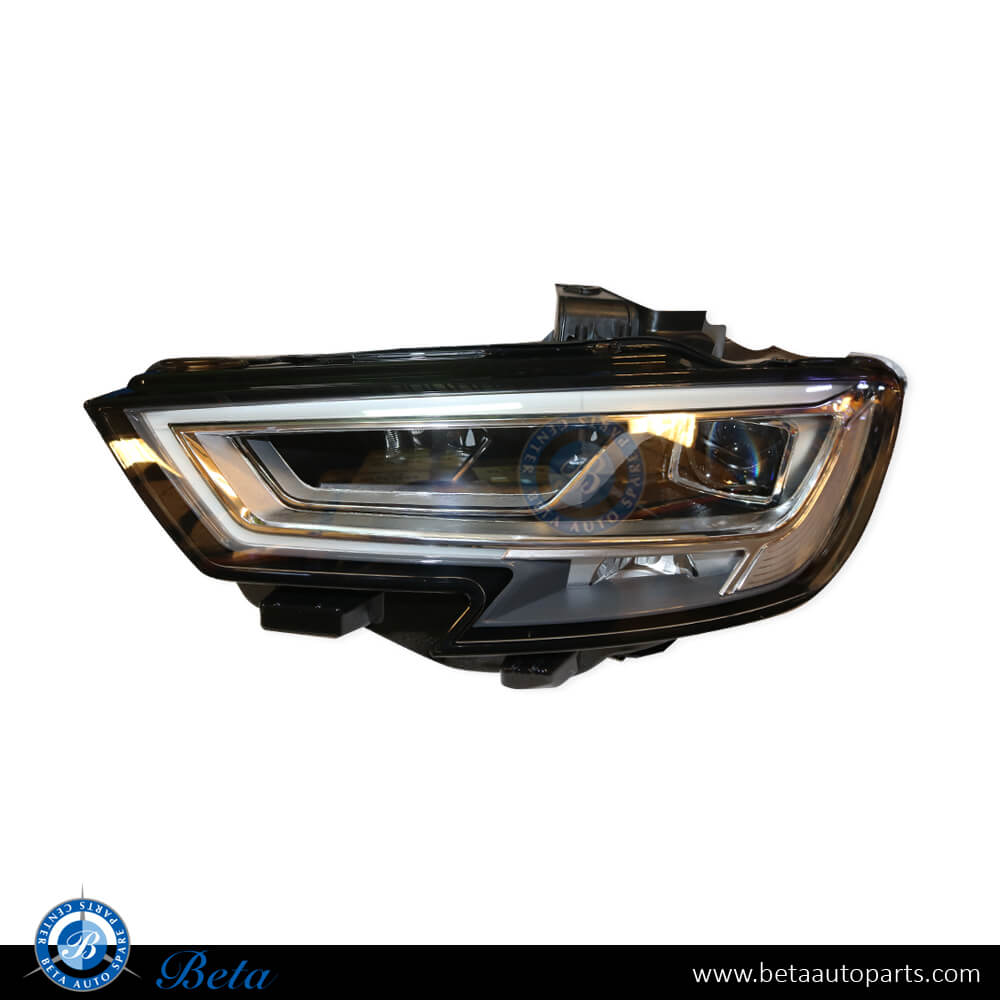 Left Side Headlamp LED for Audi A3 2017-2019 models, Part Number 8V0941773C