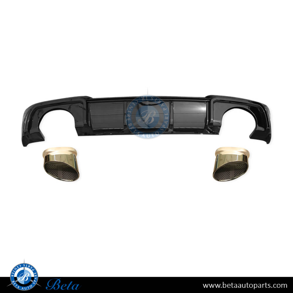 Rear Diffuser RS3 Look with Exhaust Tips for Audi A3 Hatchback 2017-2019 models, Part Number 8V3807521T
