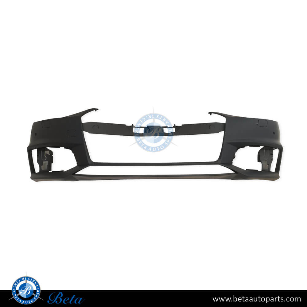 Front Bumper with PDC with Washer for Audi A4 S-Line 2016-2019 models, Part Number 8W0807065K