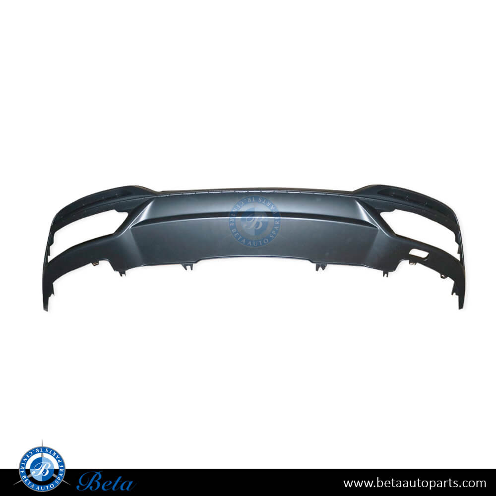 Rear Diffuser Matt Chrome color for Audi A4 2020-Up models, Part Number 8W0807521AARU6