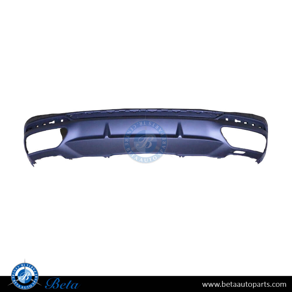 Rear Diffuser Matt Chrome color for Audi A4 S-Line 2020-Up models, Part Number 8W0807521