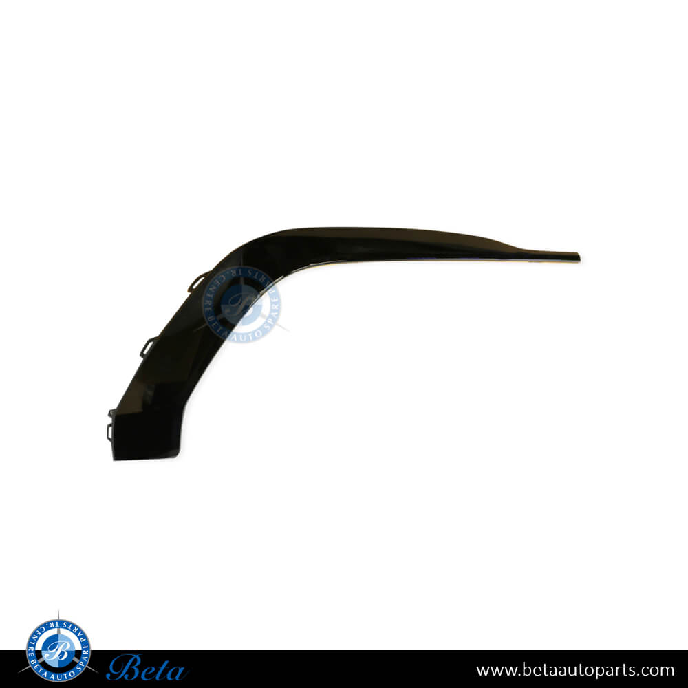 Left Side Rear Diffuser Moulding - Gloss Black for Audi A4 S-Line 2020-Up models, Part Number 8W0853555T94
