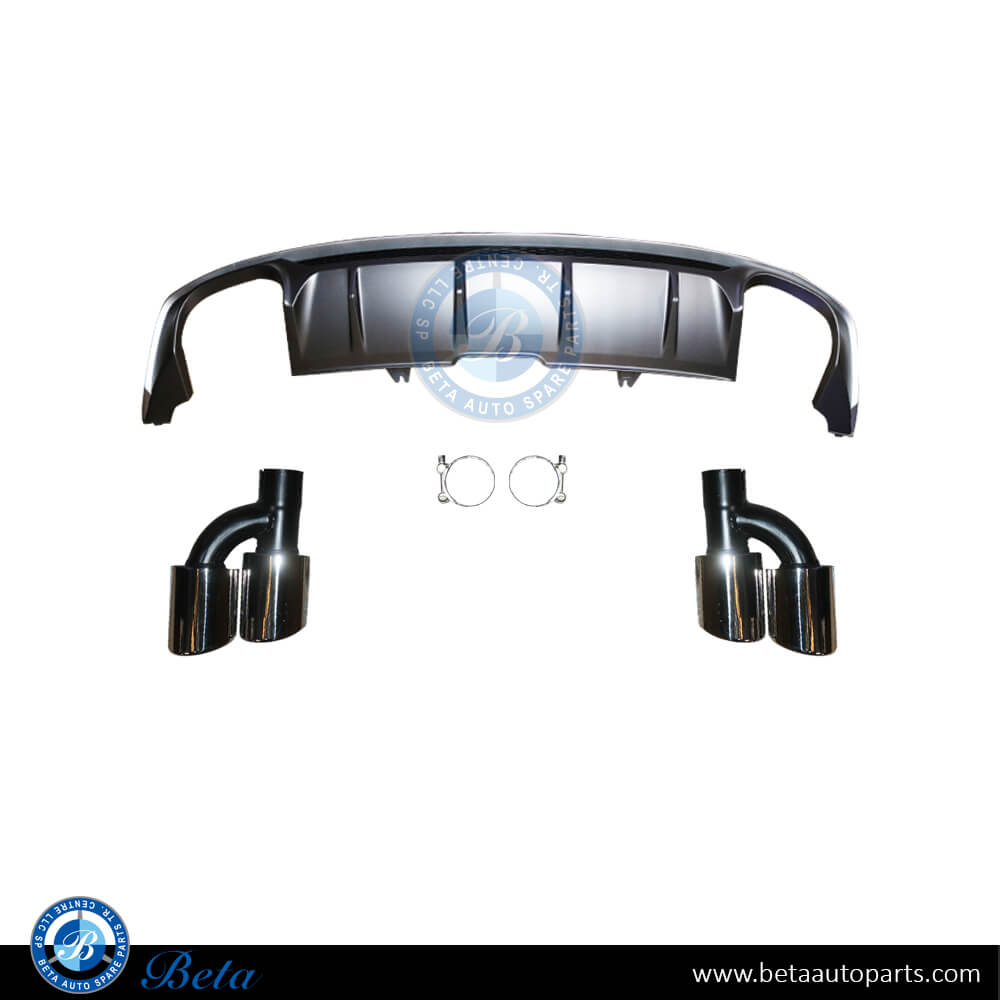 Rear Diffuser S5 Look For S-Line for Audi A5 2017-2019 models, Part Number 8W6807521D