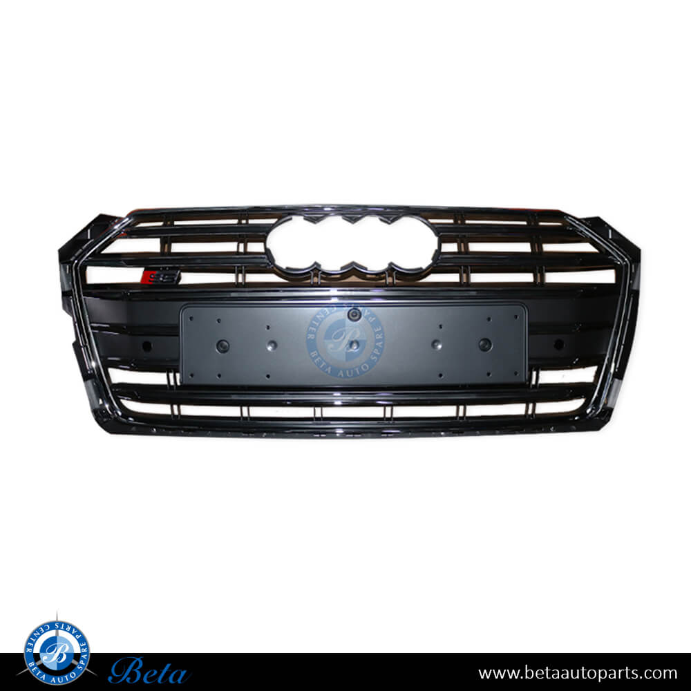 Radiator Grille Silver Color for Audi A5 S-Line 2017 -Up models, Part Number 8W6853651AT