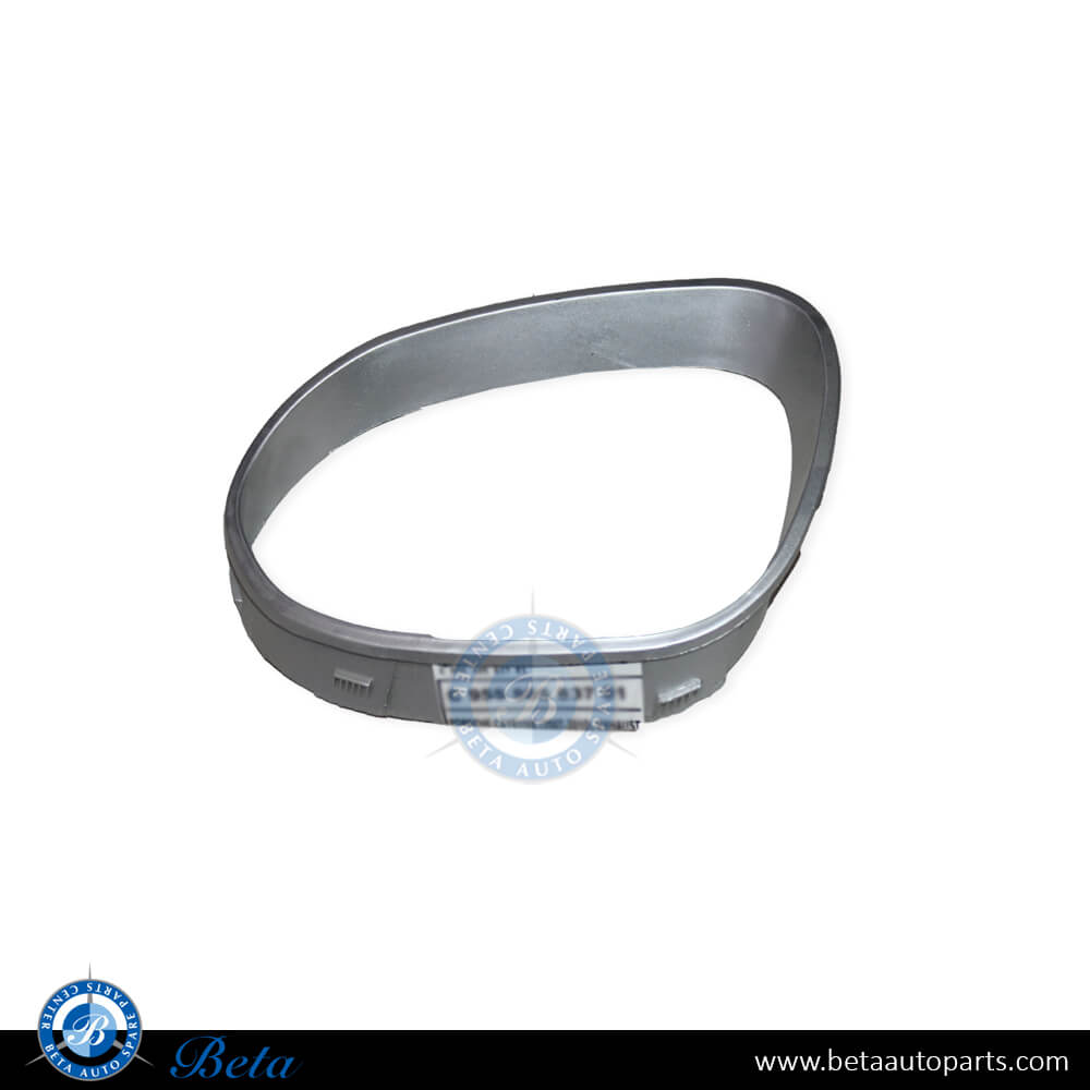Left Side Exhaust Tip Chrome - Standard for Porsche Cayenne 2007-2010 models, Part Number 95550583701