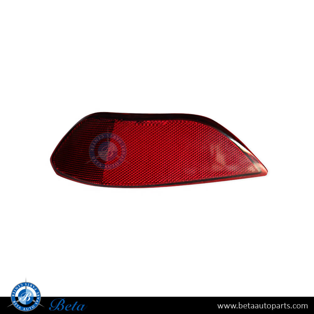 Left Side Rear Bumper Reflector for Porsche Cayenne 2011-2014 models, Part Number 95863110500