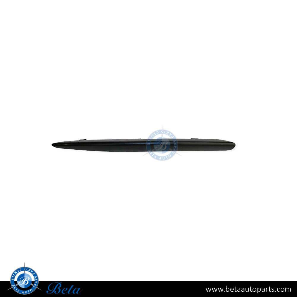 Left Side Fog Lamp Cover Upper Moulding - Black for Porsche Panamera 2010-2013 models, Part Number 97050557300