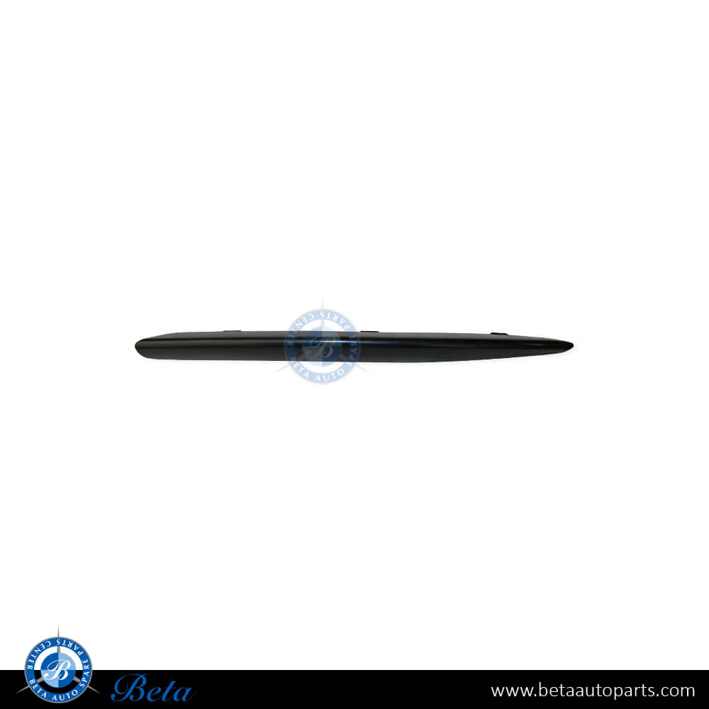 Right Side Fog Lamp Cover Upper Moulding - Black for Porsche Panamera 2010-2013 models, Part Number 97050557400