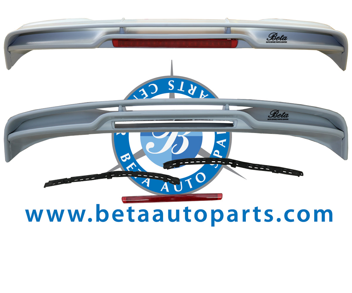 Trunk Spoiler with Third Brake Lamp for Porsche Cayenne GTS 2011-2014 models, Part Number 95851293910