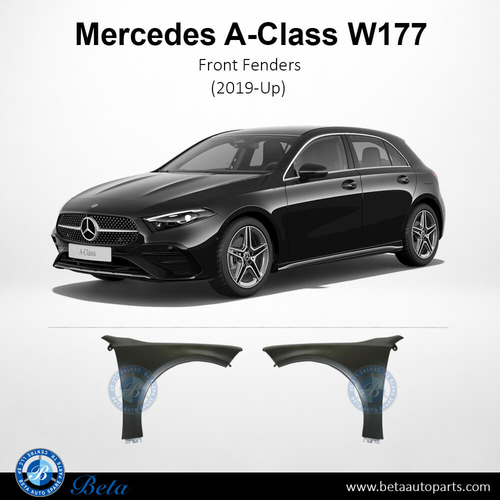Left Side Front Fender AMG A45 - Aluminum for Mercedes A-Class 2019-Up models, Part Number 1778810700