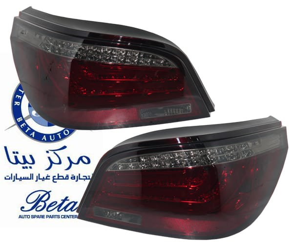 Tail Lamp F10 Look -Red and Smoke Modified for BMW 5 Series E60 2003-2009 models, Part Number 63217177281 / 63217177282