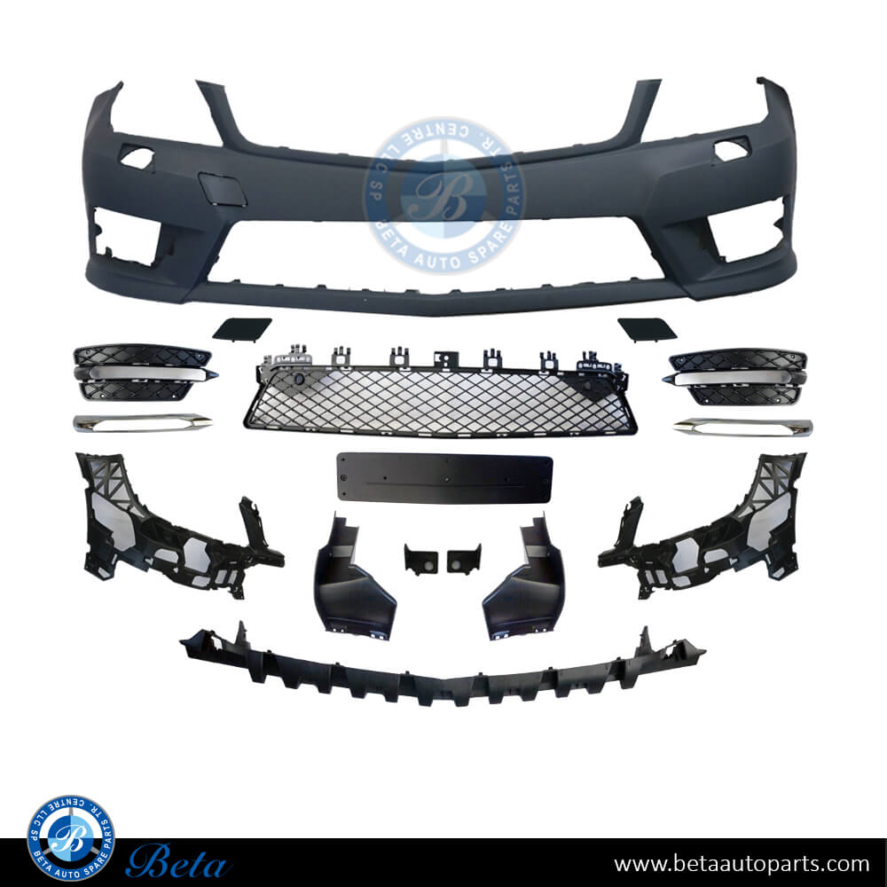 Mercedes C-Class W204 (2011-2014), Front Bumper AMG Normal without PDC with Washer, Taiwan, 2048808247