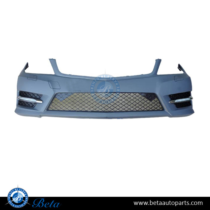 Mercedes C-Class W204 (2011-2014), Front Bumper AMG Normal without PDC with Washer, Taiwan, 2048808247
