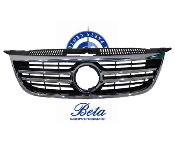 Radiator Grille -Black and Chrome for Volkswagen Tiguan 2008-2011 models, Part Number 5N0853651C2ZZ