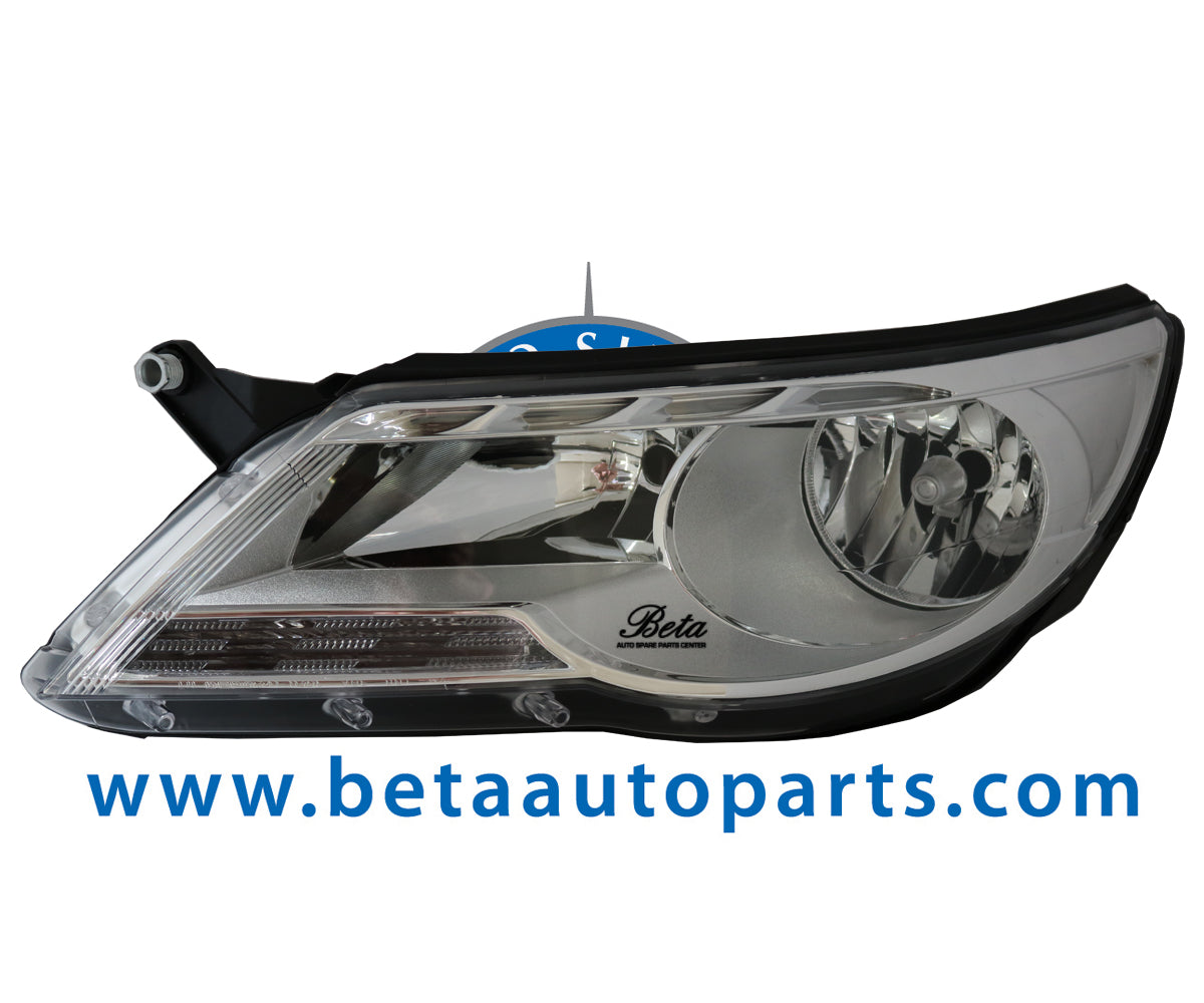 Left Side Headlamp Normal for Volkswagen Tiguan 2008-2011 models, Part Number 5N1941031AB