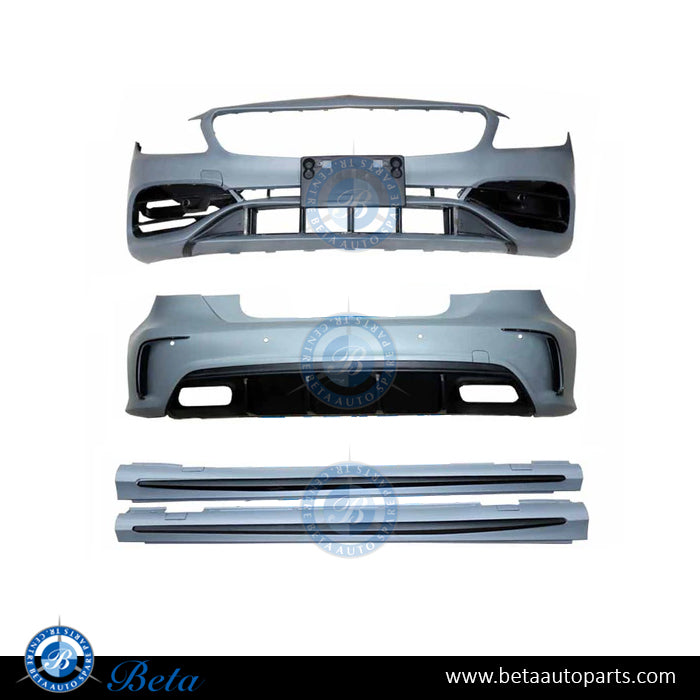 Body Kit Upgrade To AMG A45 for Mercedes A-Class W176 2016-2018 models