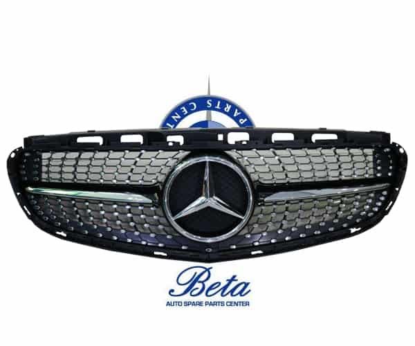 Radiator Grille Diamond Look -Black for Mercedes E-Class W212 2014-2016 models, Part Number 2128881A60