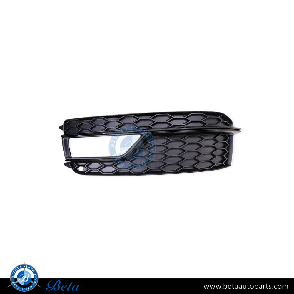 Left Side Fog Lamp Cover Black for Audi A5 S-LINE 2012-2016 models, Part Number 8T0807681K