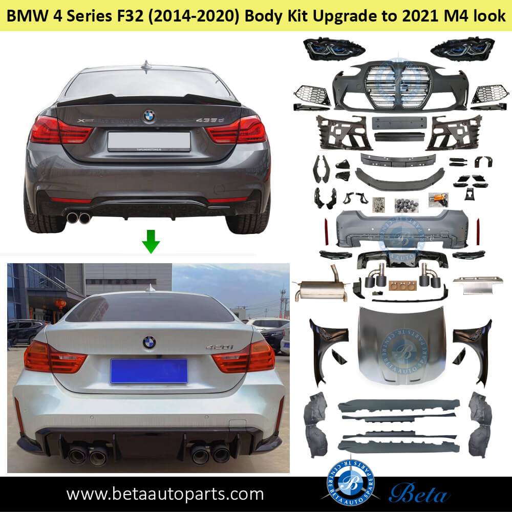 BMW 4 Series F32 (2014-2020), Body Kit Conversion Upgrade to 2021 M4 Look (2 Door), China