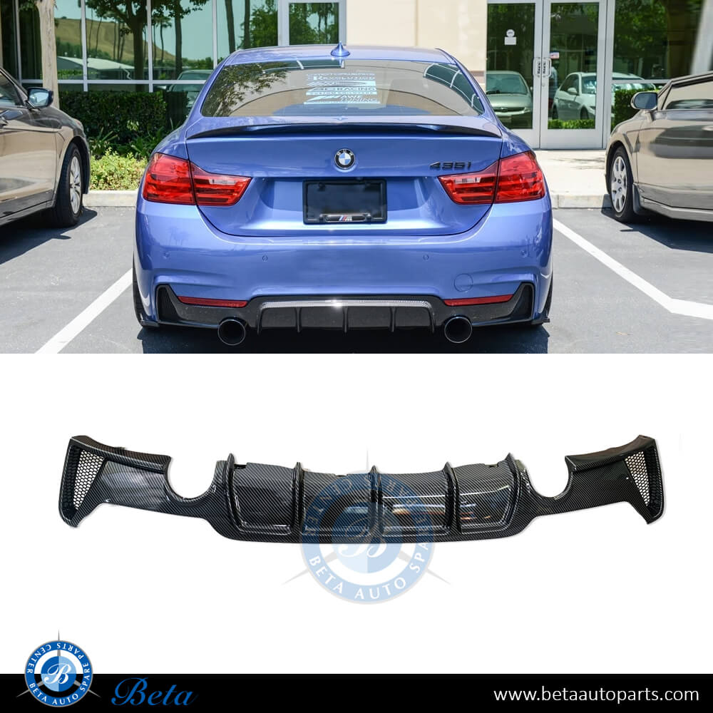 BMW 4 Series F32 (2014-2020), Rear Diffuser M-Performance for M-Tek 43 ...