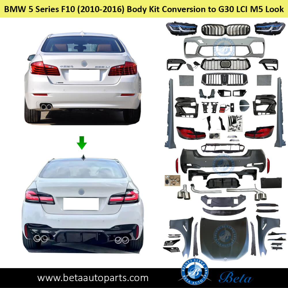 BMW F10 LCI Conversion Kit Upgrade to 2021 M5 Look Rear