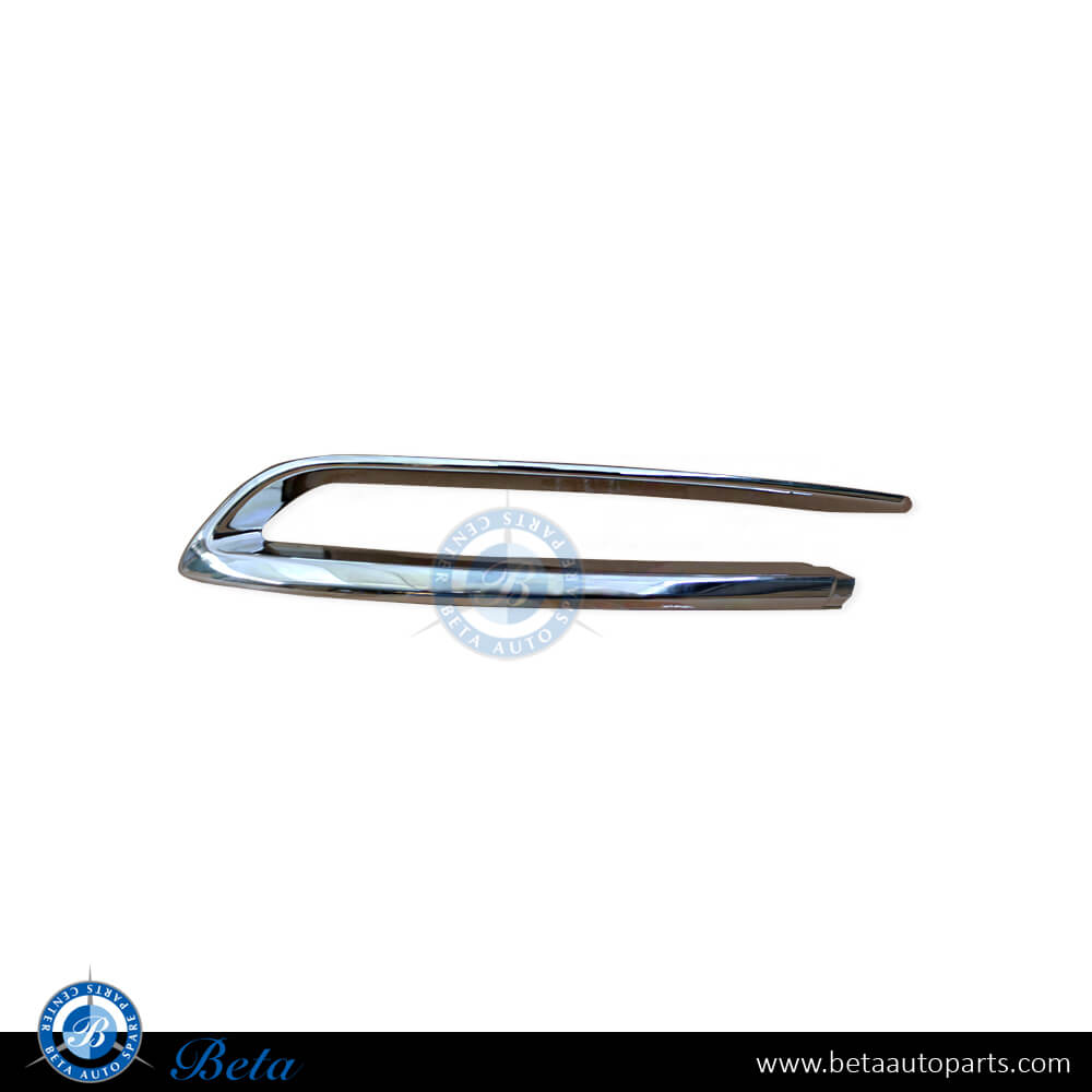 Right Side Rear Bumper Chrome Moulding Luxury for BMW 5 Series F10 LCI 2014-2016 models, Part Number 51127341676