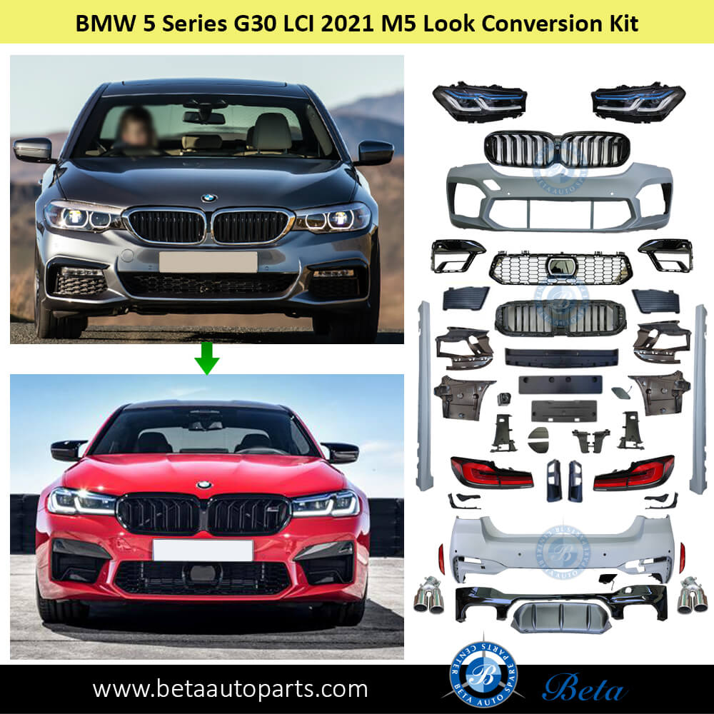 LCI 2021 M5 look Conversion Kit for BMW 5 Series G30 2017-2020 models