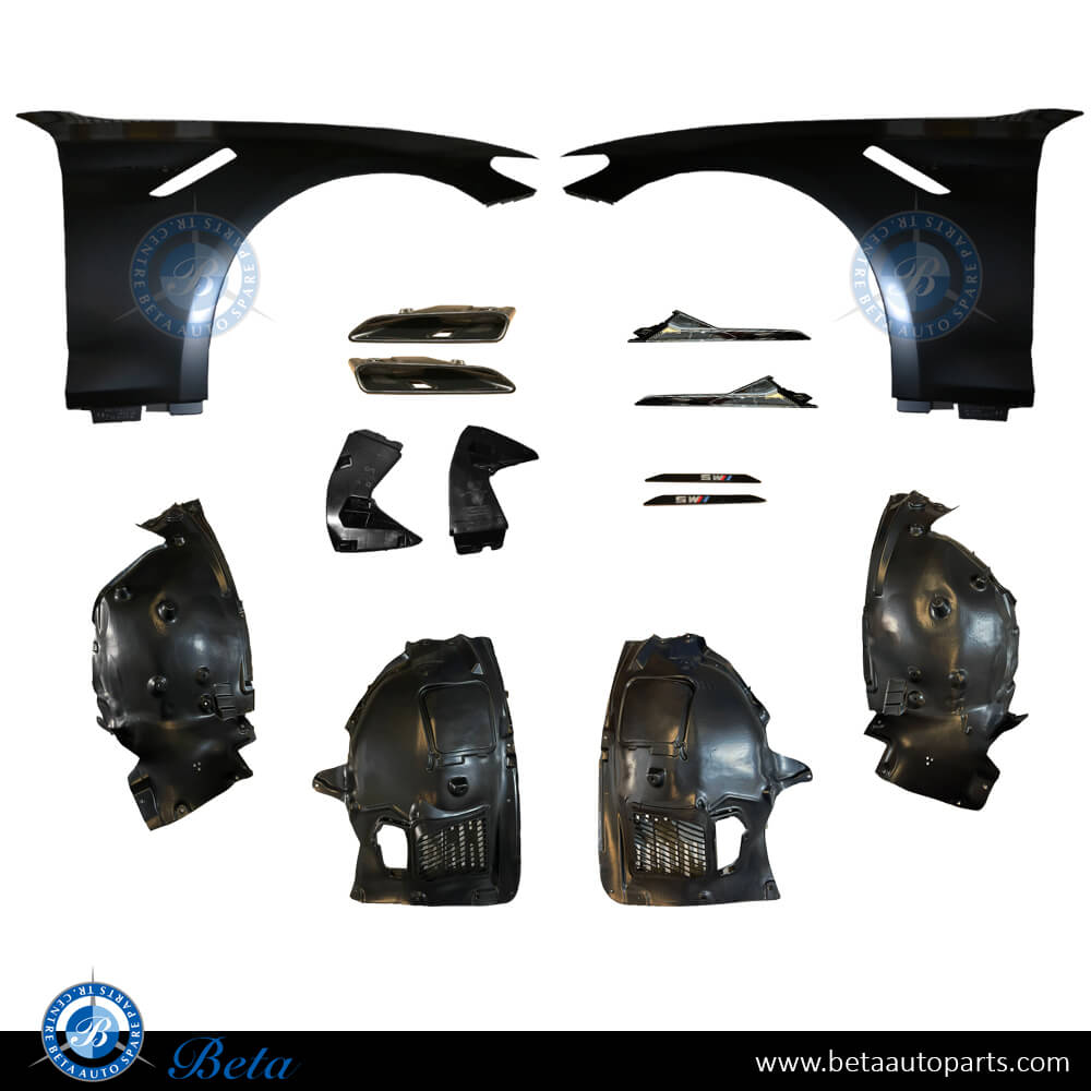 Fenders Set with Vents M Look for BMW 5 Series G30 2017-Up models