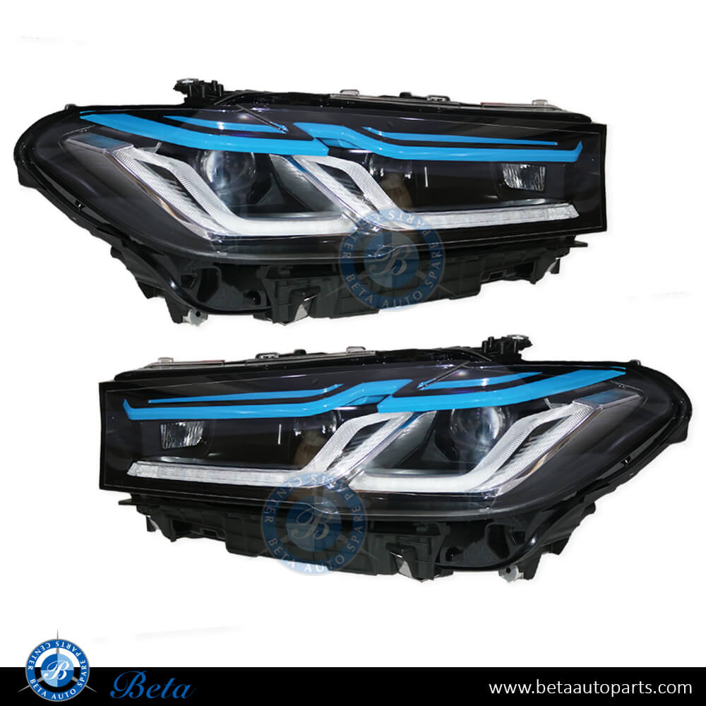 Headlamp Upgrade from LED to 2021 Laser look for BMW 5 Series G30 2017-2020 models, Part Number 63117214951 / 63117214952
