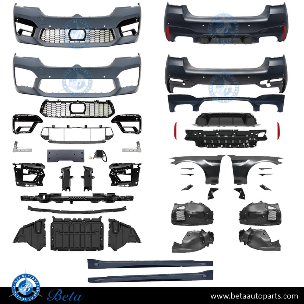Body Kit M5 Look with Fenders for BMW 5 Series G30 LCI 2021-Up models